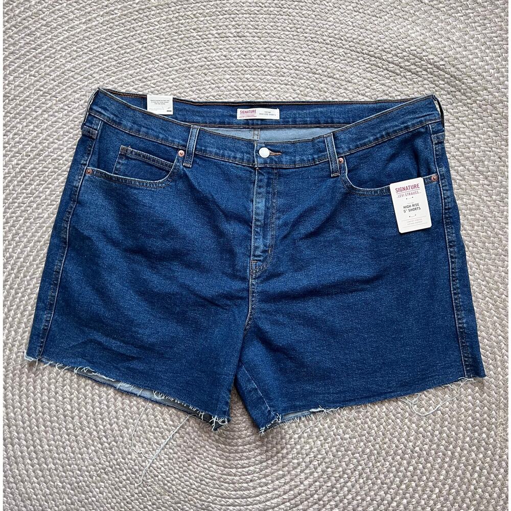 Signature Levi Strauss Hi Rise 5" Shorts Sz 24